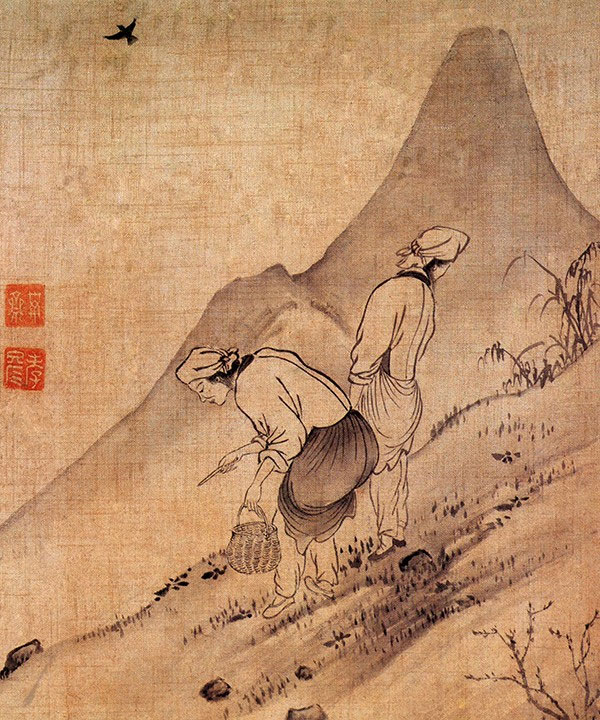 윤두서, <채애도>, 18세기, Ⓒ 고산윤선도박물관 소장