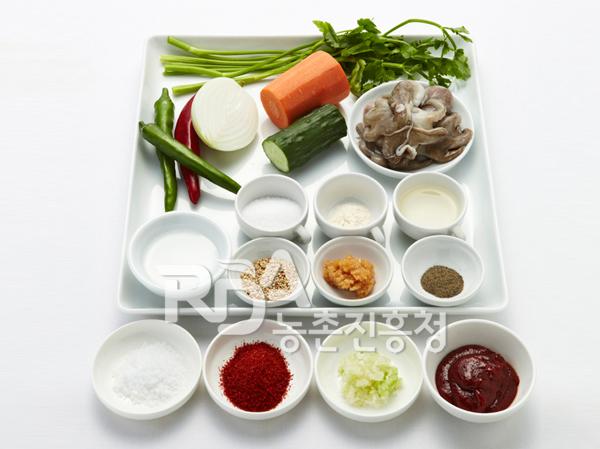 주꾸미무침 식재료