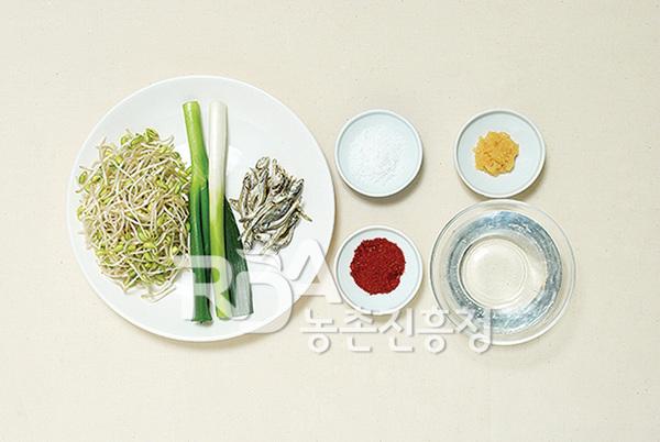 콩나물국 식재료