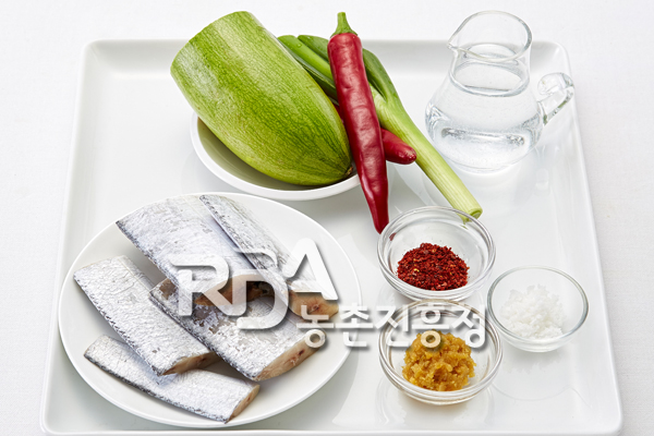 갈치찌개(갈치호박찌개) 식재료