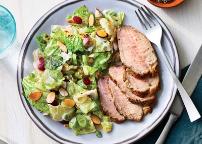 Healthy Roasted Pork Tenderloin With Cabbage