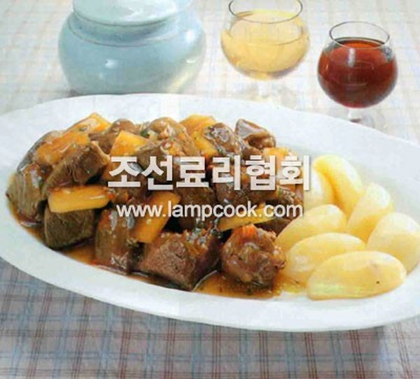 사슴고기무우찜 레시피 조리순서 No1.