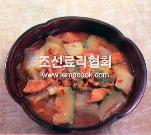 호박배추찌개 레시피 조리순서 No1.