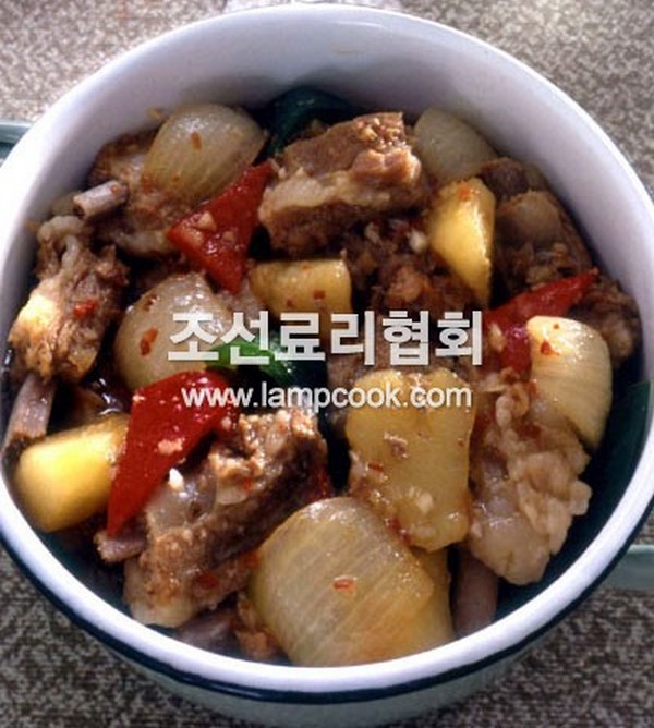 돼지갈비감자찌개 레시피 조리순서 No1.