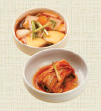 종가음식 나박김치, 김치