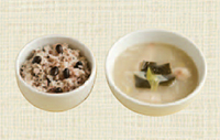 종가음식 토란국과 콩밥