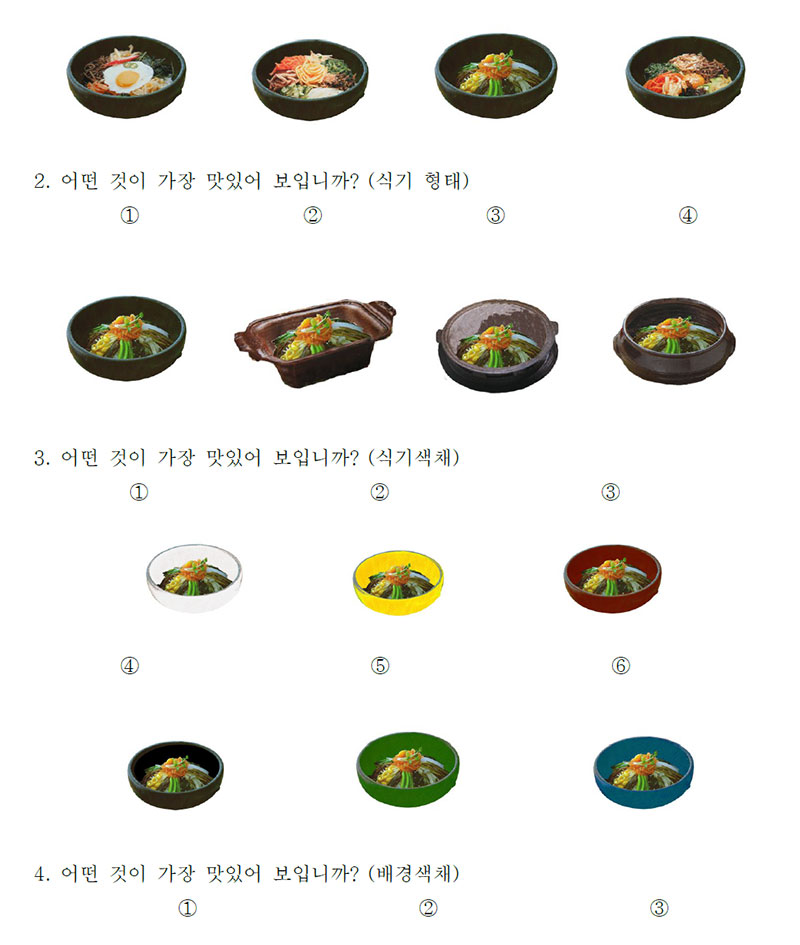 The Food of Korea 전통음식 설문지 사진 2.