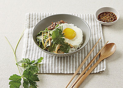 참나물 비빔밥 레시피