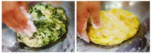 감자막갈이 송편 만드는 법 Step 4.