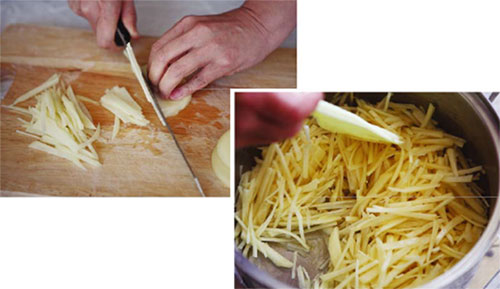 감자산채죽 만드는 법 Step 2.