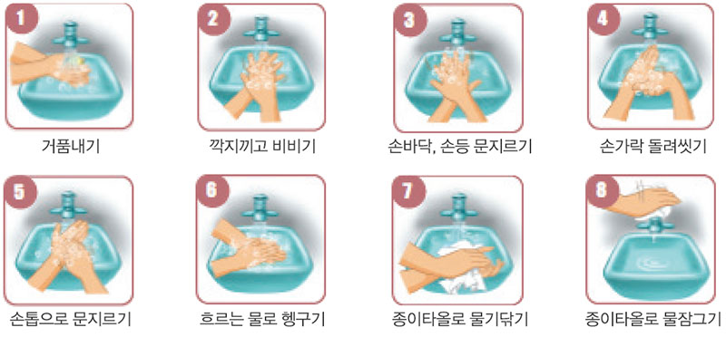 수산물 전처리 손 소독 방법