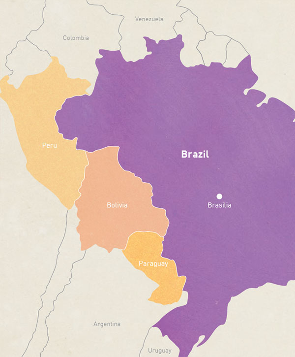 브라질 지도