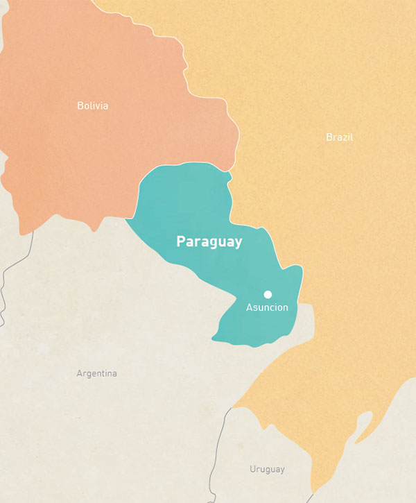 파라과이 지도
