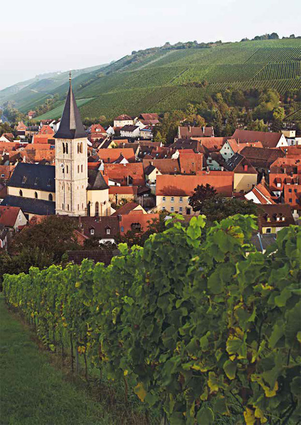 독일 와이너리 전원적인 “에쉔도르프” 마을의 풍경